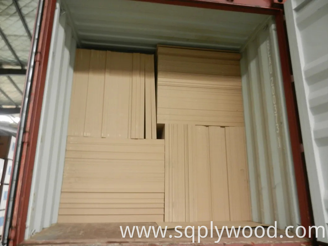 Melamine MDF Plain/Laminated/Slot/UV/Veneer/Melamine MDF for Furniture